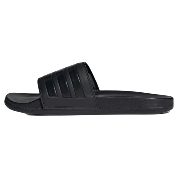 ADIDAS • Men’s Black Comfort Slides Sandals Shoes - Picture 6 of 7